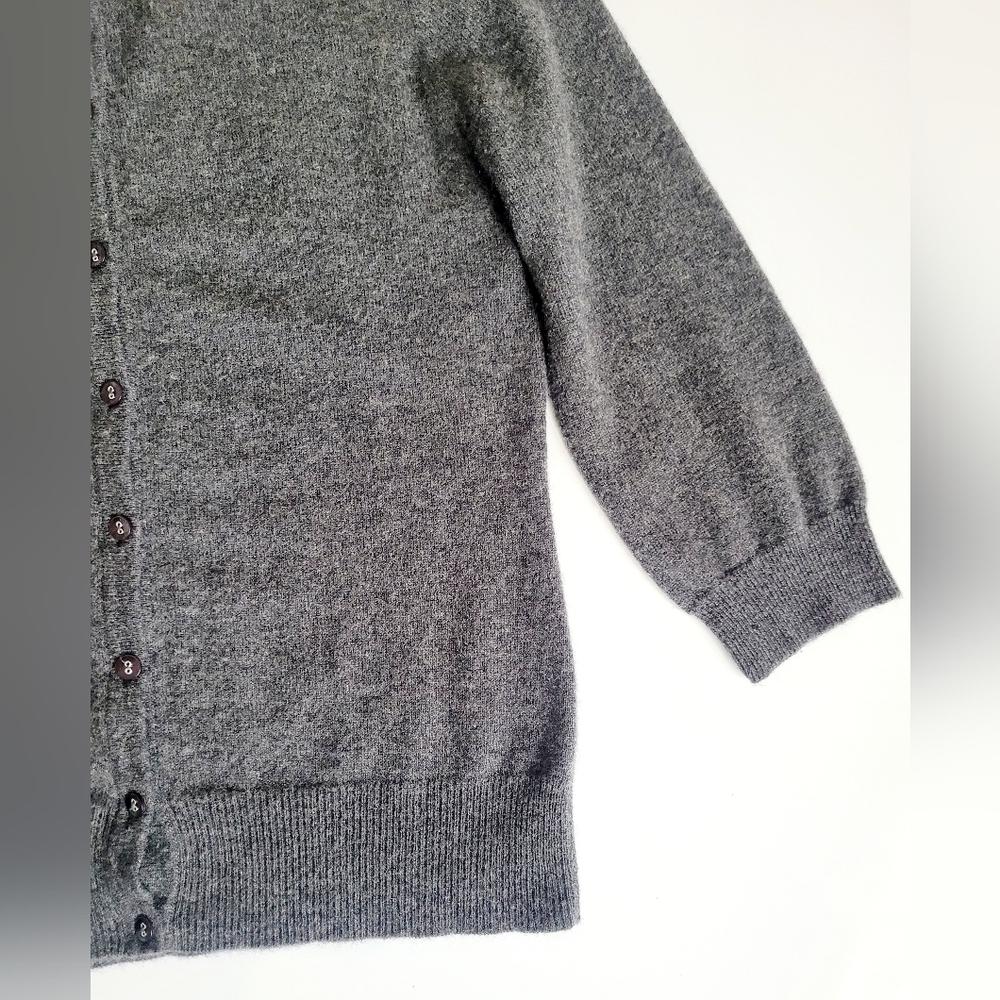 Cashmere Cache 100% 2-ply Cashmere Cardigan Gray Small/Medium - Picture 14 of 16